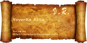 Veverka Rita névjegykártya